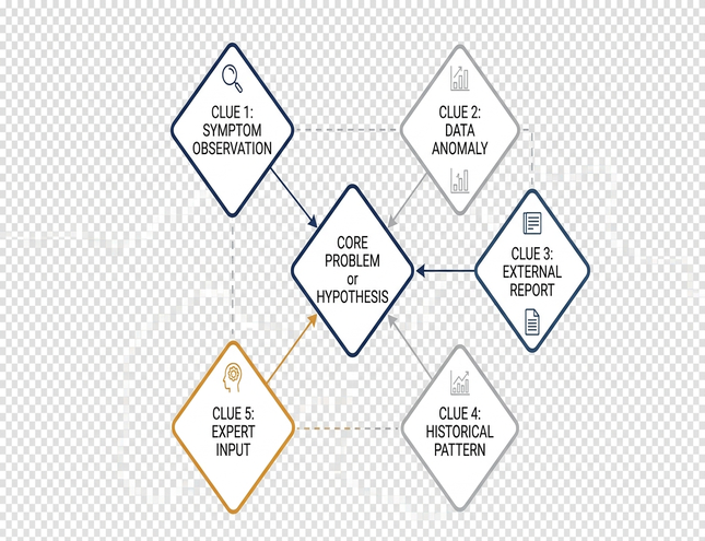 Five Clues Diagram