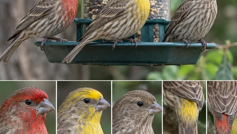 Image showing house finch marks