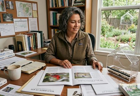 Wild Birds of Joy is an educational nature publication focused on backyard birdwatching
